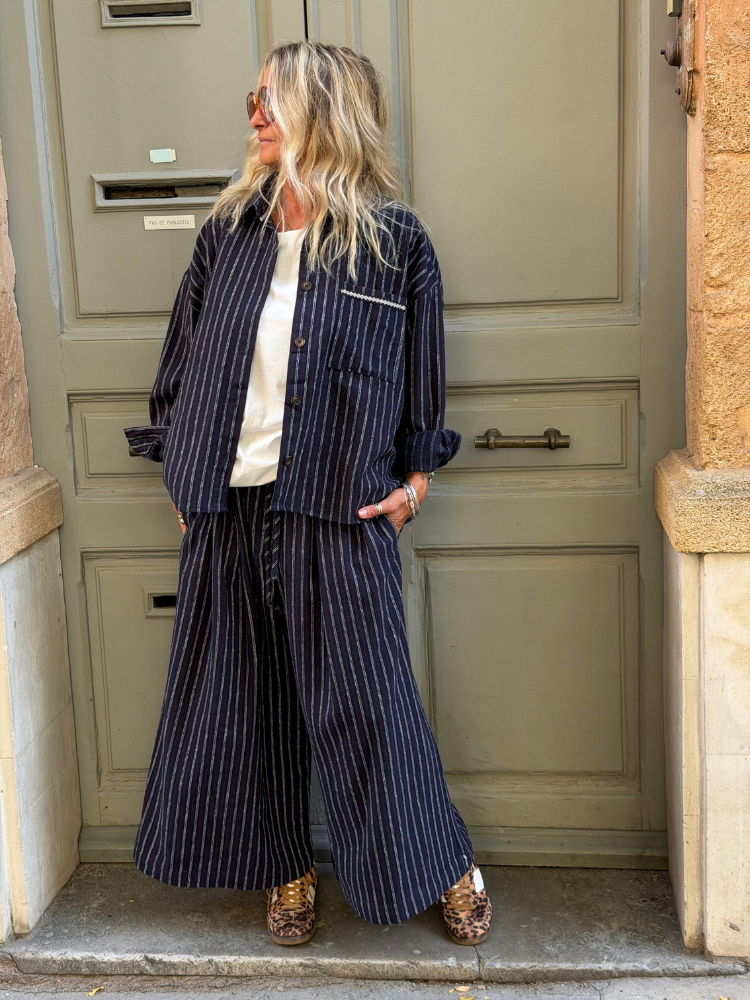 Veste THEA marine rayé