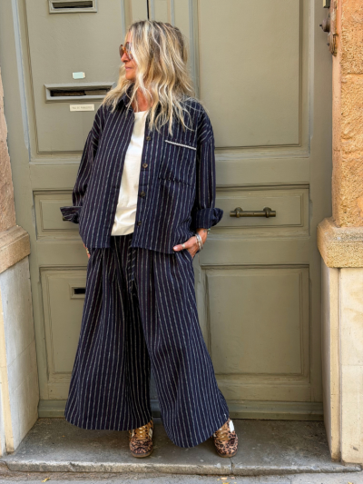 Veste THEA marine rayé