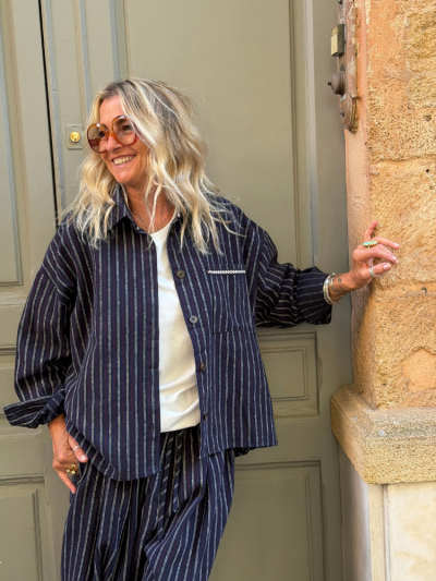 Veste THEA marine rayé