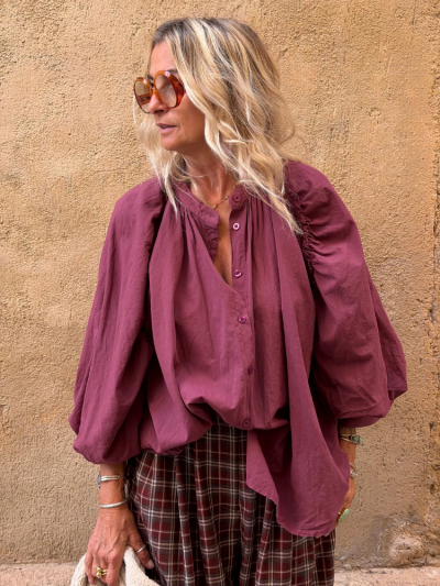 Chemise TOKYO prune