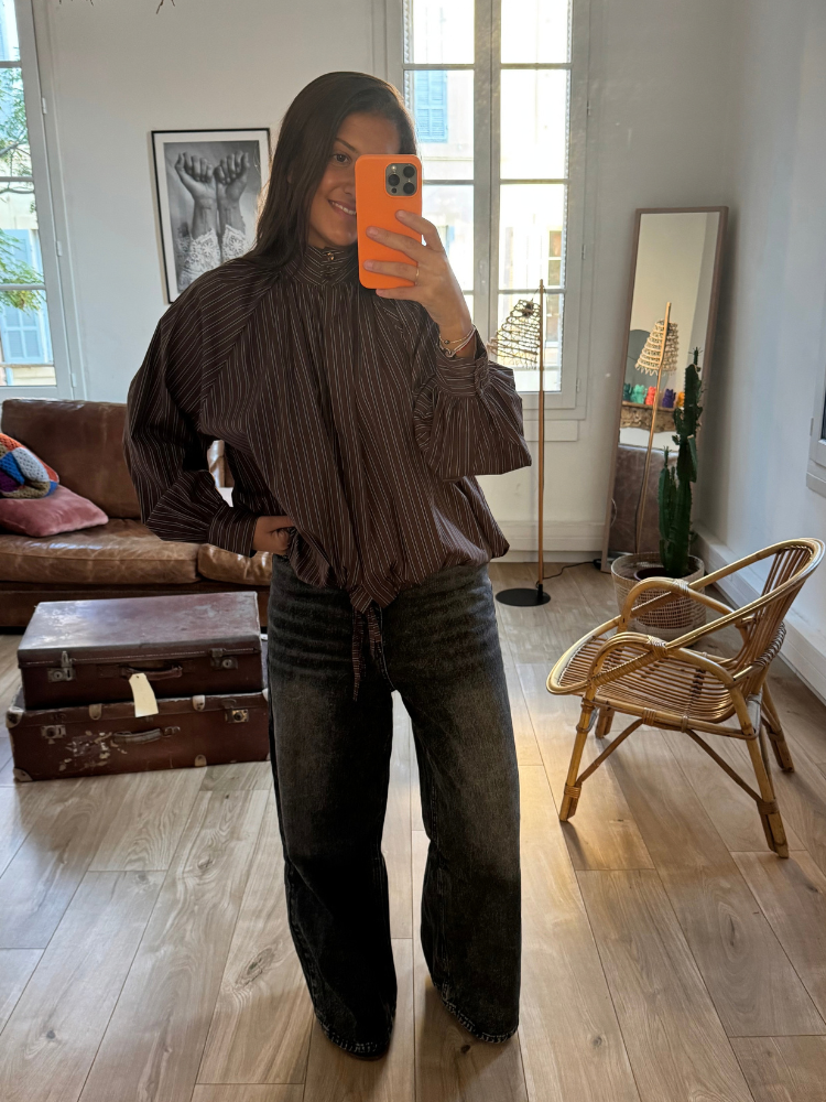 Chemise UMA choco rayé