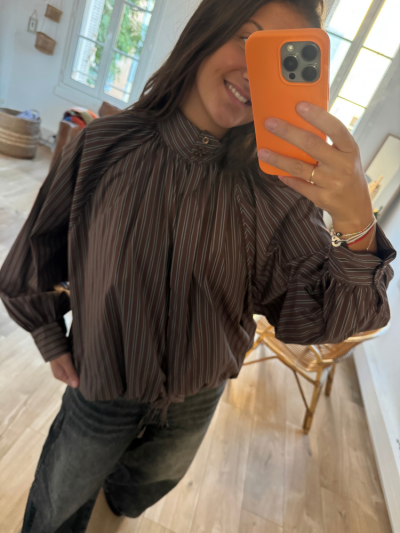 Chemise UMA choco rayé