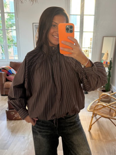 Chemise UMA choco rayé