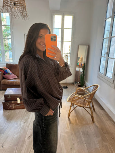 Chemise UMA choco rayé