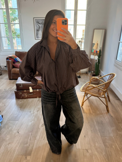 Chemise UMA choco rayé