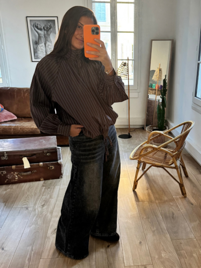 Chemise UMA choco rayé