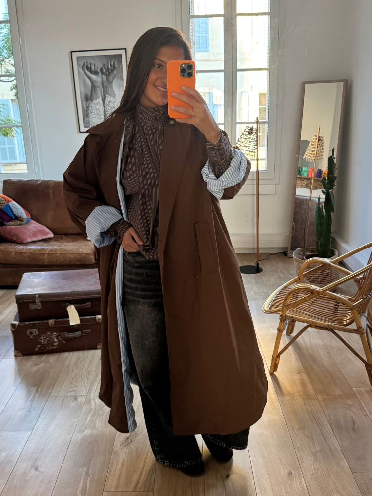 Chemise UMA choco rayé
