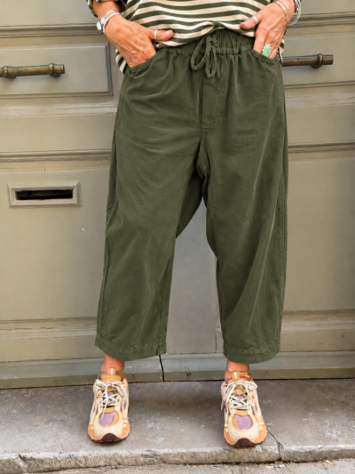 Pantalon LUNA velours kaki
