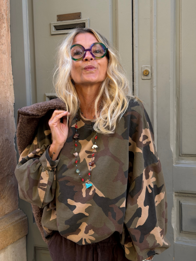 Sweat MONNA camouflage