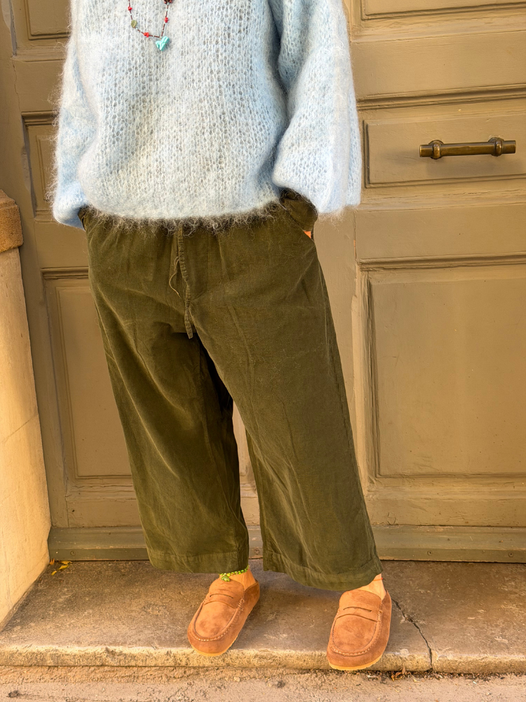 Pantalon LUNA velours kaki