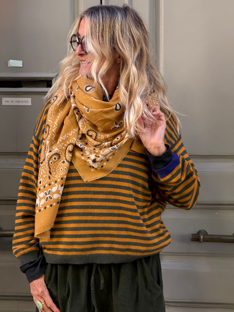 Foulard ARIZONA moutarde