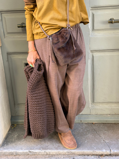 Pantalon SAONA camel à... 2