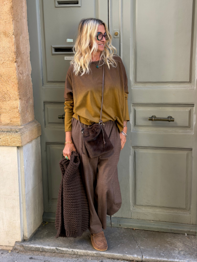 T-shirt PAON camel dégradé 2