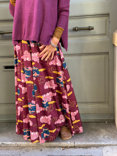 Pantalon LISON bordeaux