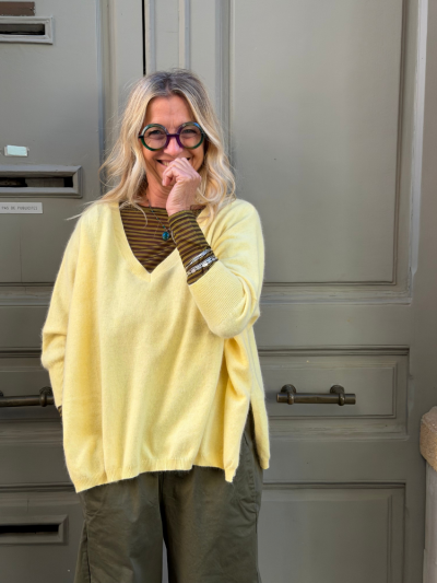 Pull JEFFERSON butter yellow