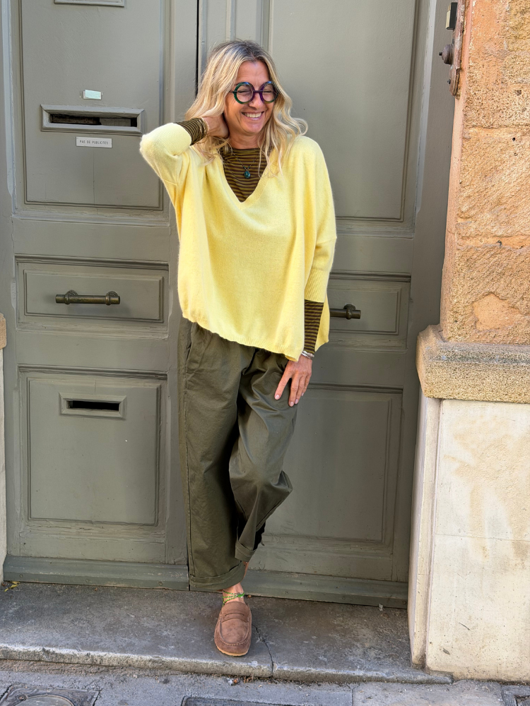 Pull JEFFERSON butter yellow