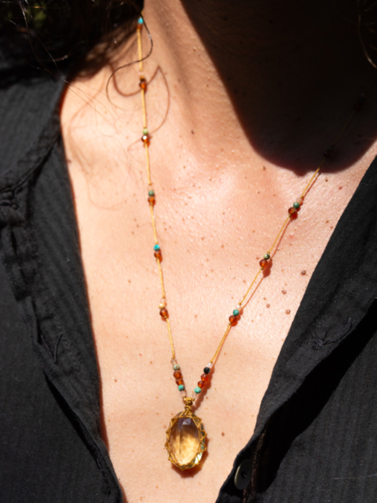 Petit Talisman quartz citron