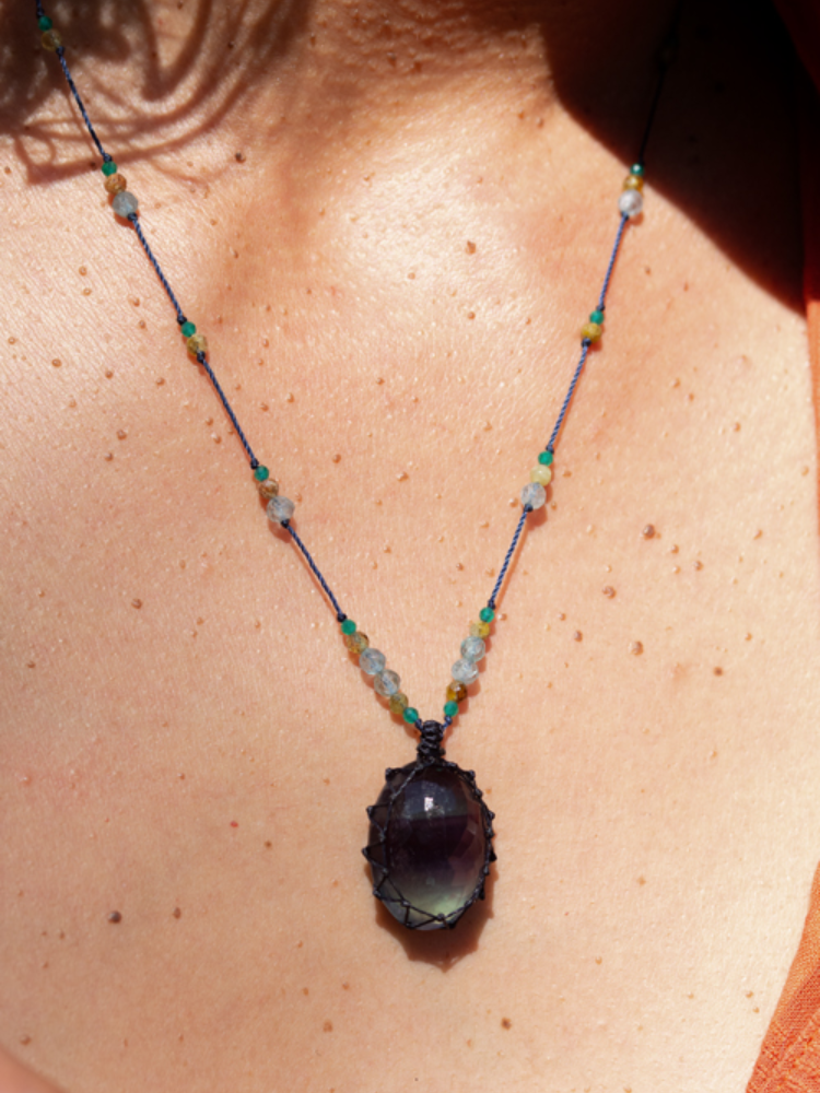 Petit TALISMAN AQUA fluorite
