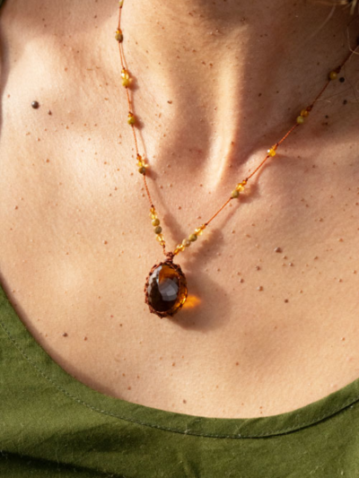 Petit Talisman HONEY quartz
