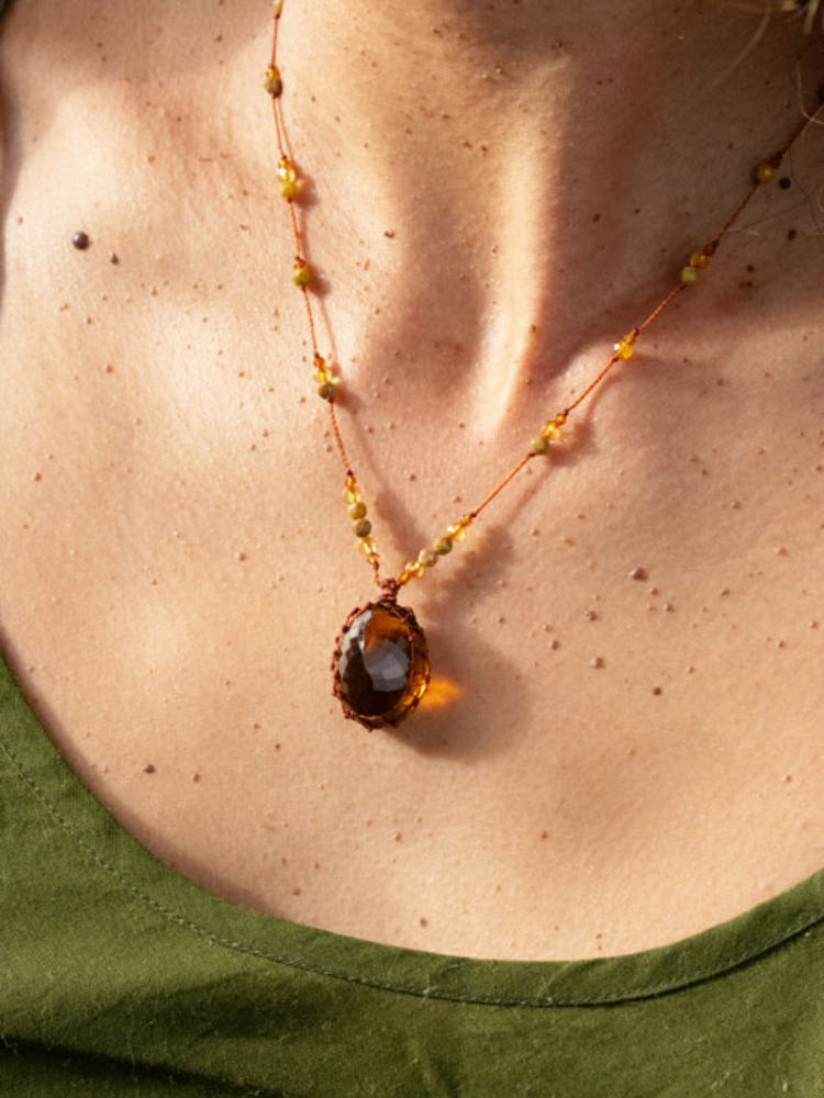 Petit Talisman HONEY quartz