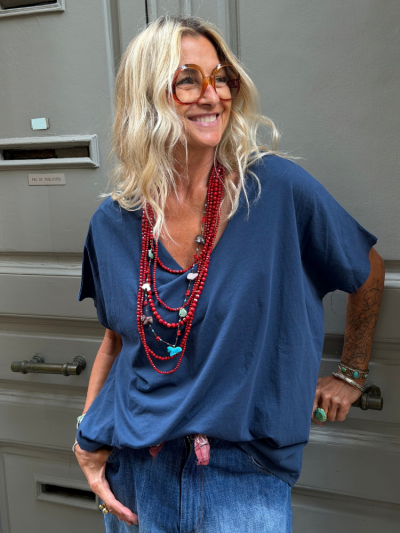Collier Hanna rouge